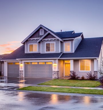 A residential home in a subdivision