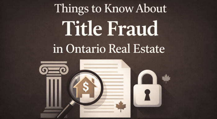 Things to Know About Title Fraud in Ontario Real Estate